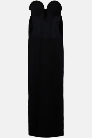 Jean Paul Gaultier Maxikleid aus Crêpe und Tüll