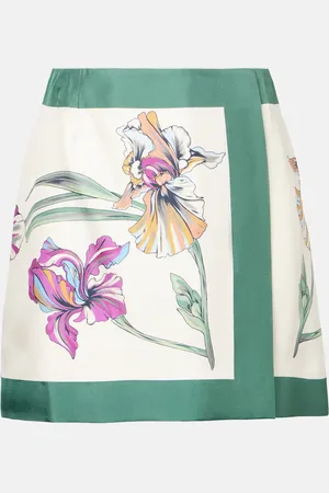 La DoubleJ Minirock Foulard aus Seide