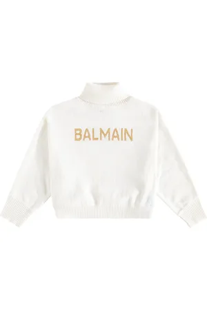 Balmain Top aus einem Wollgemisch