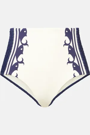 ALÉMAIS Alémais Bedrucktes Bikini-Höschen Marine