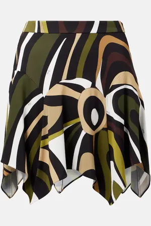 Puccini Minirock Marmo aus Satin