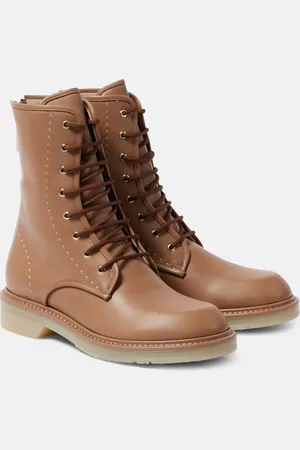 Max Mara Schnürstiefel aus Leder