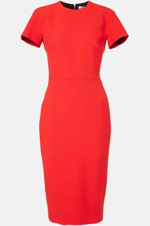 Victoria Beckham Midikleid aus Crêpe