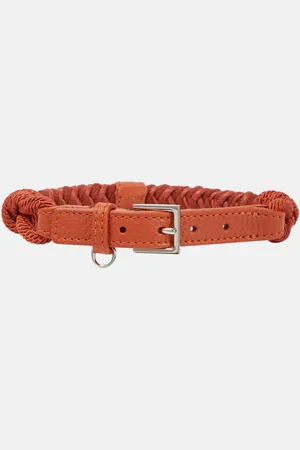 Loro Piana Halsband für Hunde aus Leder mit Kaschmir