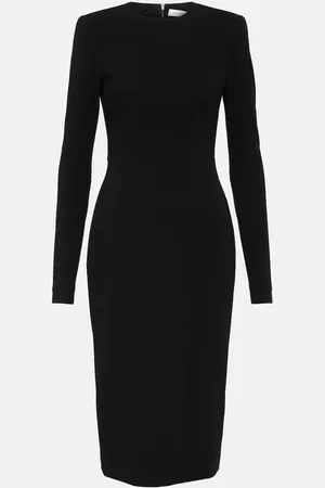 Victoria Beckham Midikleid aus Woll-Crêpe