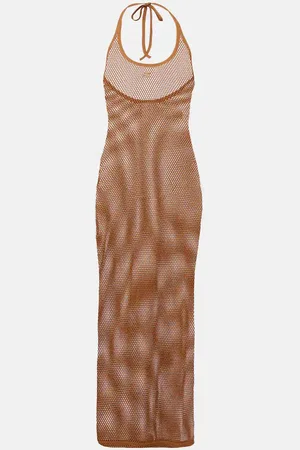 Courrèges Courrèges Midikleid aus Baumwoll-Mesh