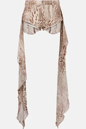 BLUMARINE Bedruckte Shorts aus Baumwolle