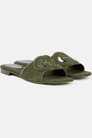 Gucci Pantoletten Interlocking G GG aus Canvas