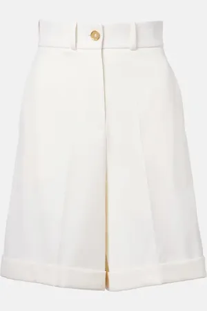 Patou High-Rise Bermuda-Shorts aus Baumwoll-Gabardine
