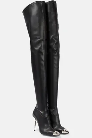 DAVID KOMA Overknee-Stiefel aus Lederimitat