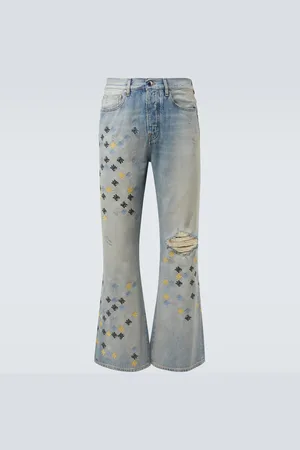 AMIRI Bestickte Flared Jeans Ma Quad