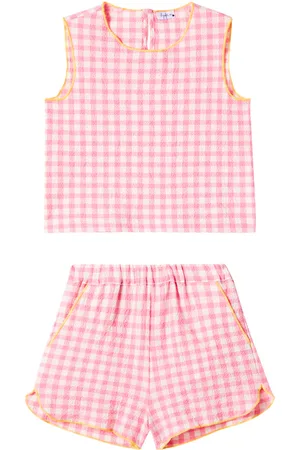 Il gufo Set aus Top und Shorts aus einem Baumwollgemisch
