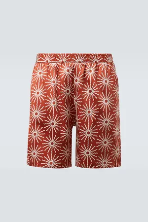 Frescobol Carioca Bedruckte Shorts Palma aus einem Seidengemisch