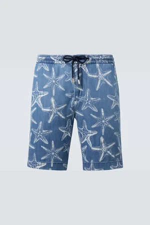 Vilebrequin Bedruckte Bermuda-Shorts aus Denim