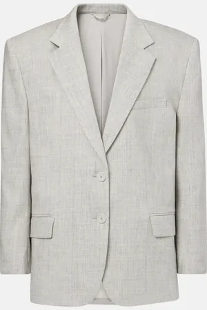 MAGDA BUTRYM Oversize-Blazer aus Leinen und Wolle
