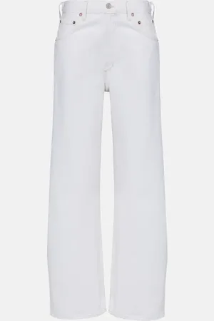 AGOLDE Mid-Rise Wide-Leg Jeans