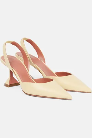 Amina Muaddi Slingback-Pumps Holli 70 aus Leder