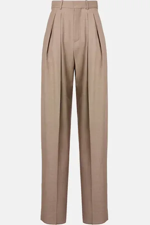 Saint Laurent Weite Hose aus Wolle