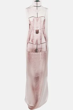 Jean Paul Gaultier Maxikleid aus Satin