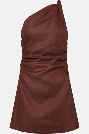 FAITHFULL THE BRAND One-Shoulder-Minikleid Marga aus Leinen