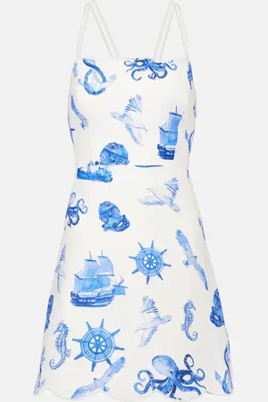 Farm Rio Bedrucktes Minikleid aus Leinen