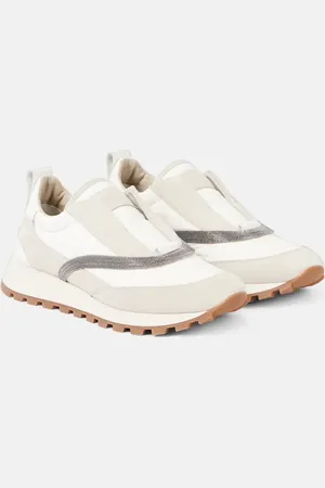 Brunello Cucinelli Sneakers Monili mit Leder