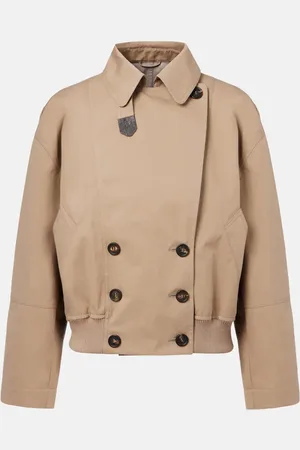 Brunello Cucinelli Cropped-Jacke aus Gabardine