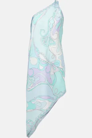 Puccini Minikleid Orchidee aus Seiden-Twill
