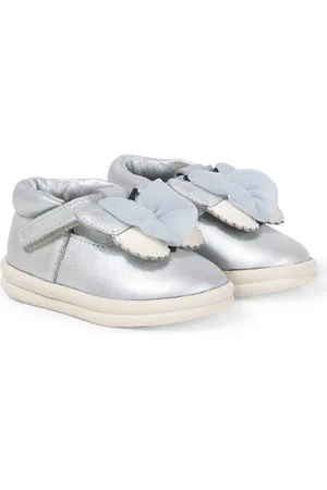Donsje Sneakers Vlindy aus Metallic-Leder