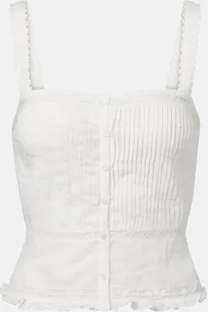 POUPETTE ST BARTH Cropped-Top Top Berry aus Baumwolle