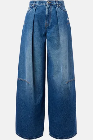 Jean Paul Gaultier Bestickte Wide-Leg Jeans