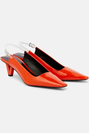 VERSACE Slingback-Pumps aus Lackleder