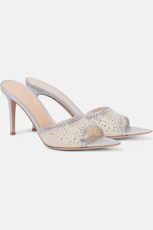 Gianvito Rossi Pantoletten Rania 85 mit Kristallen