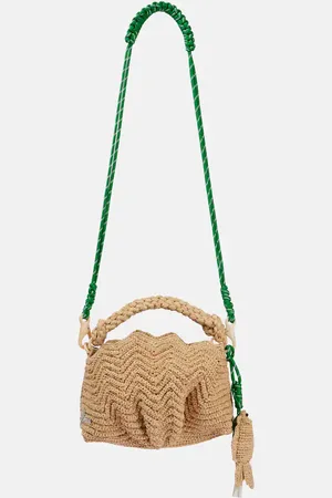 ALÉMAIS Alémais Schultertasche Horizon aus Raffiabast
