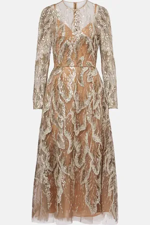 Elie saab Besticktes Cocktailkleid
