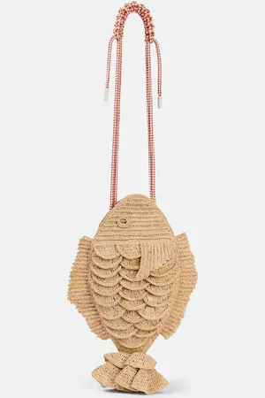 ALÉMAIS Alémais Schultertasche Horizon aus Raffiabast