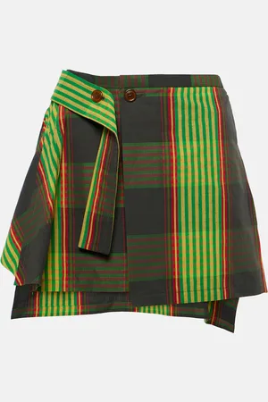 Vivienne Westwood Minirock Meghan aus Baumwolle und Leinen