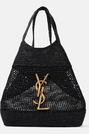 Saint Laurent Tote Icare Cassandre Maxi aus Raffiabast