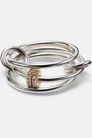 SPINELLI KILCOLLIN Ring aus Sterlingsilber mit 18kt Gelbgold mit Diamanten