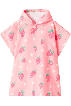 Jelly Mallow Poncho Strawberry aus Frottee