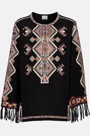 Isabel Marant Bestickte Bluse Zelda aus Seide