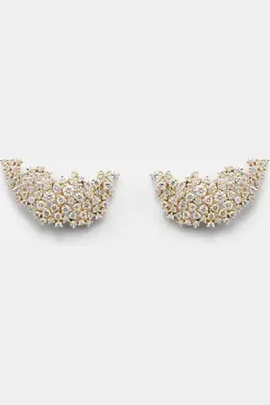 Ananya Ohrringe Scatter aus 18kt Gelbgold mit Diamanten
