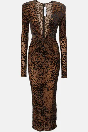ALEX PERRY Bedrucktes Midikleid