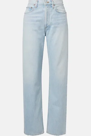 AGOLDE High-Rise Straight Jeans Kelly