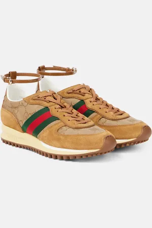 Gucci Sneakers Re-Motion Web Stripe mit Veloursleder