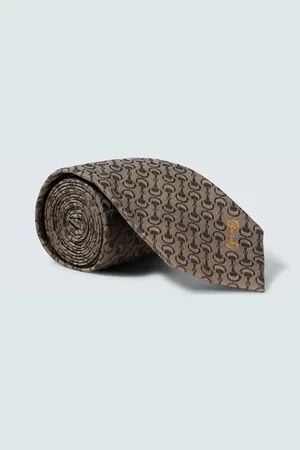 Gucci Krawatte Horsebit aus Seiden-Jacquard