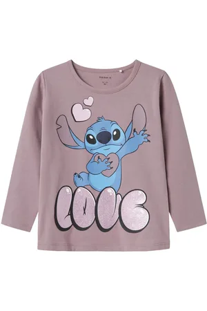 NAME IT Stitch Oberteil Mit Langen Ärmeln