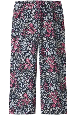 NAME IT Blumenprint Hose Mit Weitem Bein