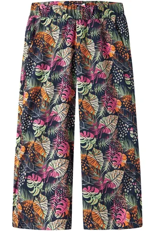 NAME IT Blumenprint Hose Mit Weitem Bein