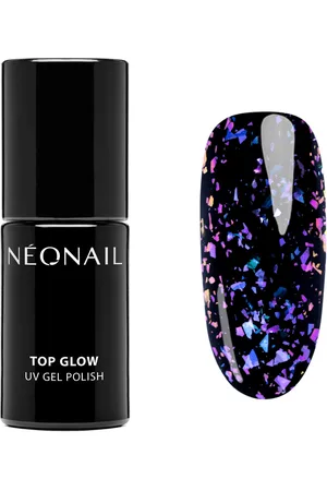 NeoNail UV Nagellack 7,2 ml - Top Glow Violet Aurora Flakes